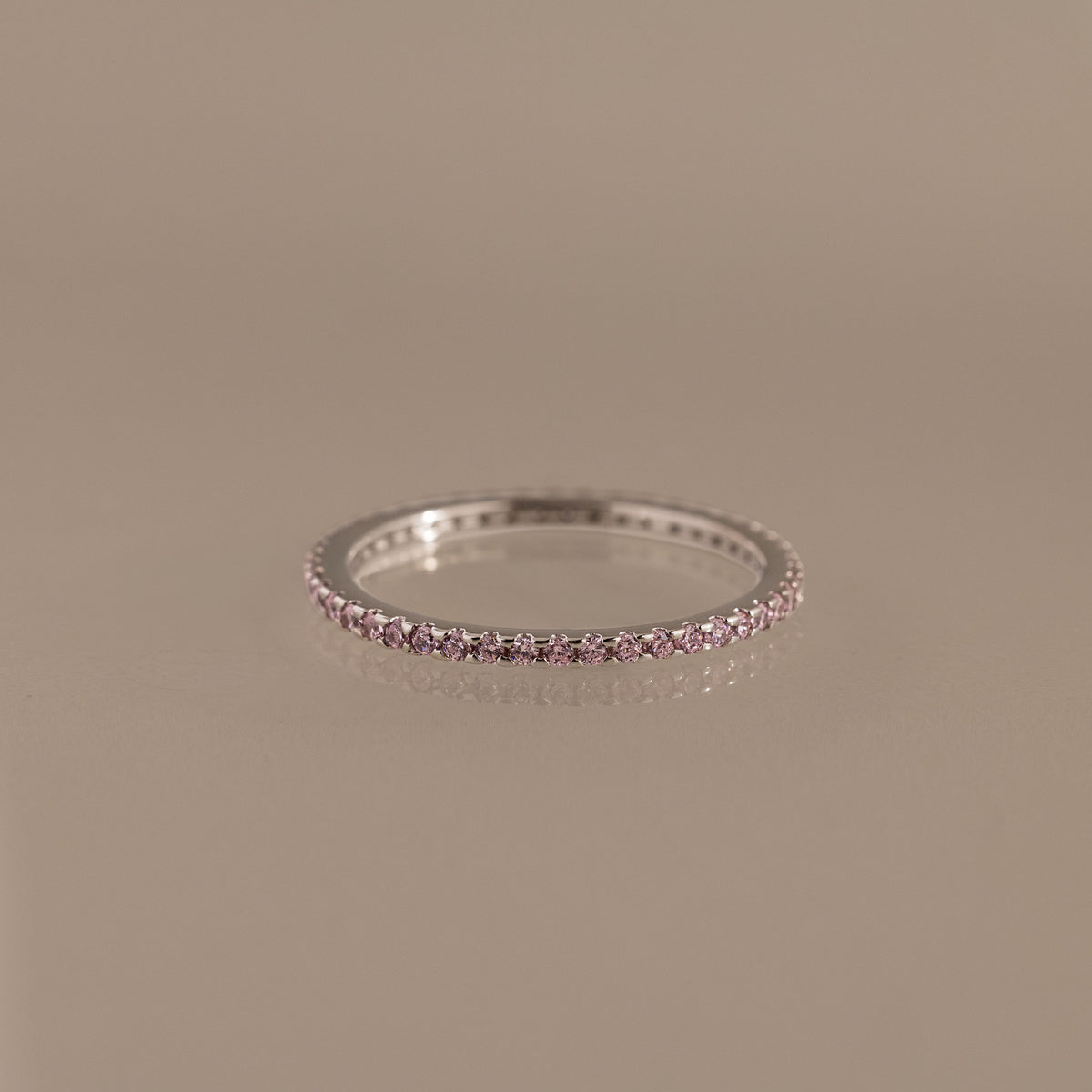 Eternity Pink Tourmaline Ring