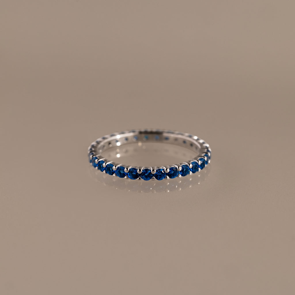 Eternity Tennis Sapphire Ring