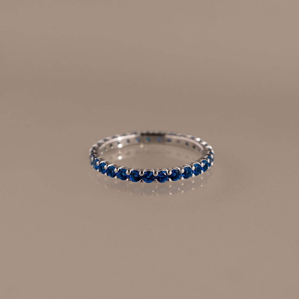Eternity Tennis Sapphire Ring