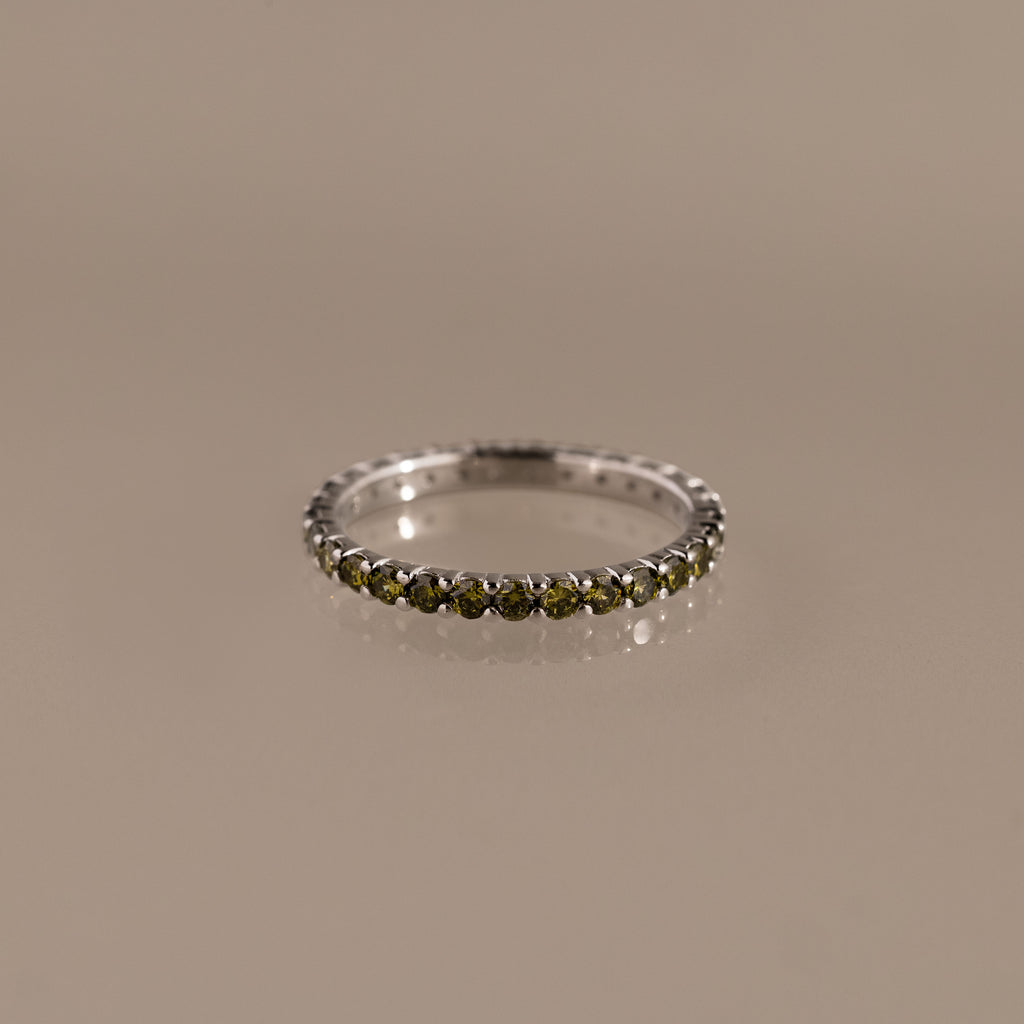 Eternity Tennis Peridot Ring