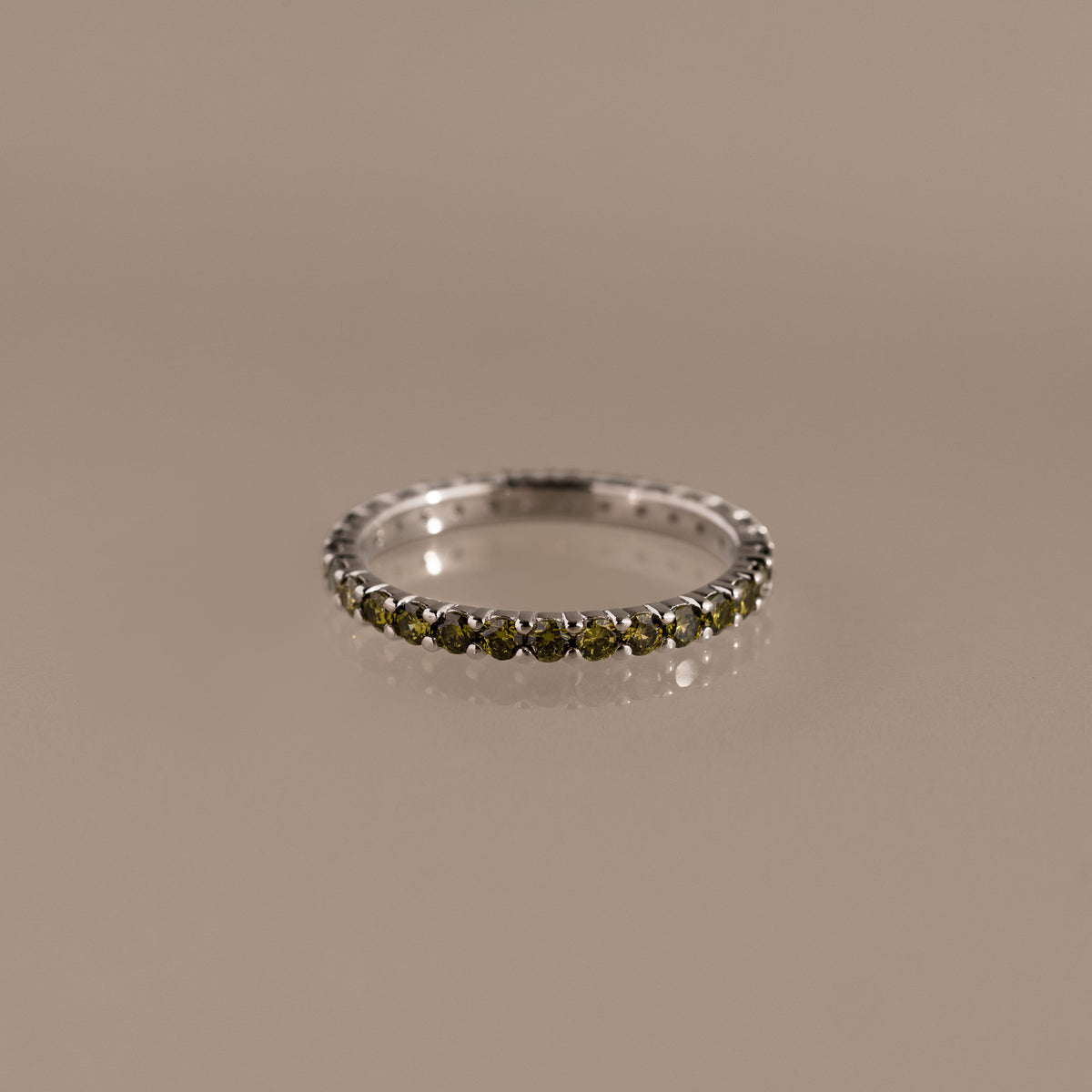 Eternity Tennis Peridot Ring