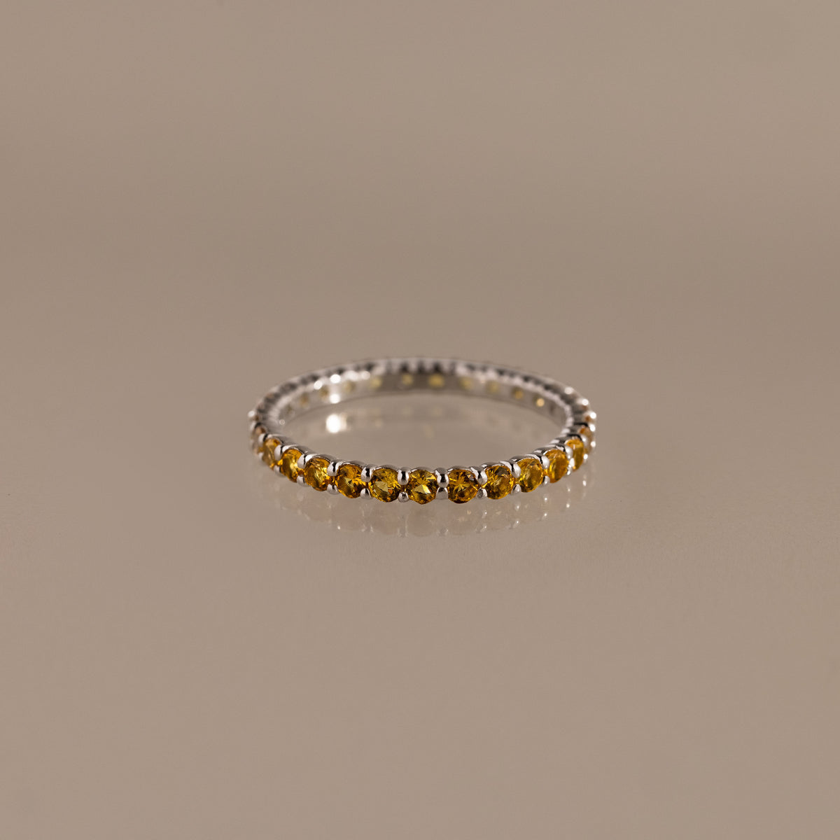 Eternity Tennis Topaz Ring