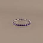 Eternity Tennis Amethyst Ring