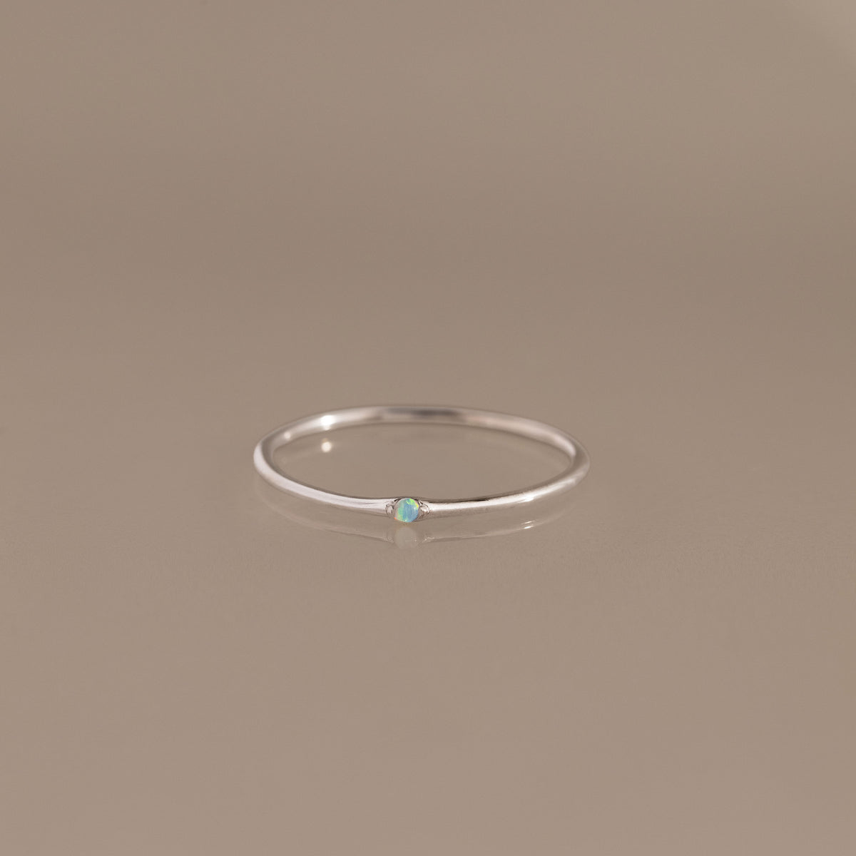 Thin Mini Opal Ring