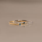 Thin Mini Birthstone Ring