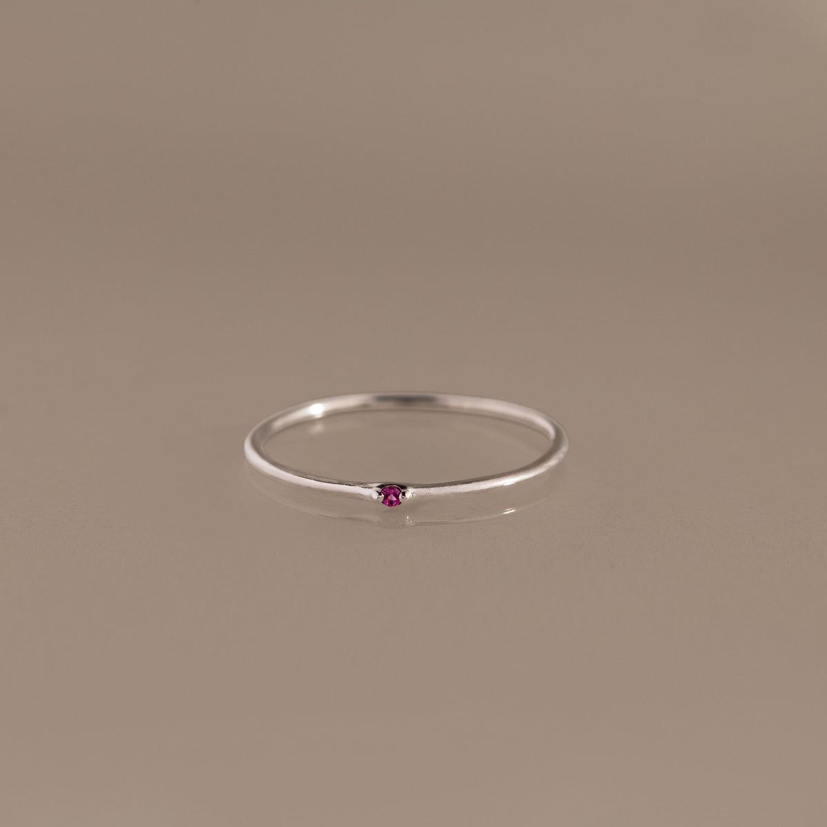 Thin Mini Ruby Ring