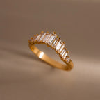 Baguette Crest Diamond Ring