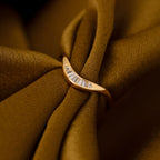 Crescent Wave Diamond Band