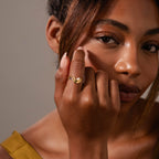 Mixed Gem Wave Ring Set