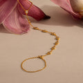 Beaded Diamond Hand Chain Bracelet