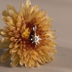 Mystic Diamond Sun Charm in Silver