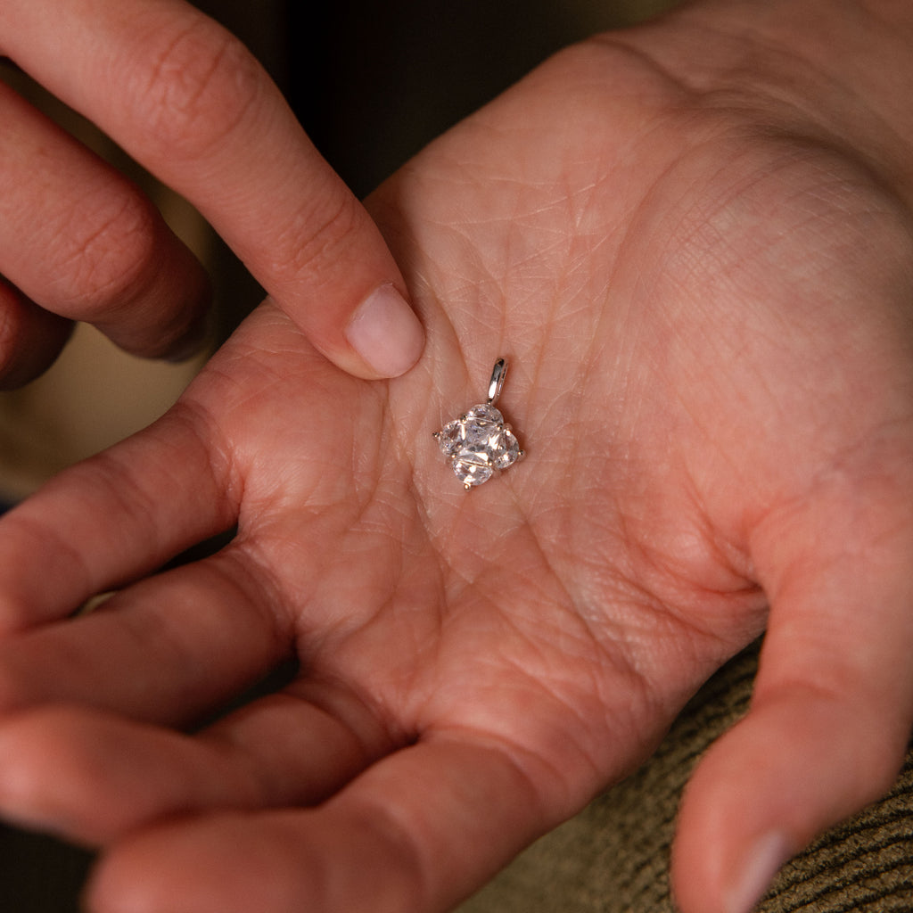 Diamond Clover Charm
