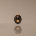 Moonstone Labradorite Charm in 18K Gold