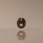 Moonstone Labradorite Charm in 18K Gold
