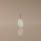 Seafoam Drop Charm in Silver