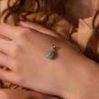 Jade Diamond Drop Charm