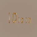 Inside Out Diamond Hoops Set in 18K Gold