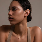Aerial Agate Jewelry Set in 18K Gold