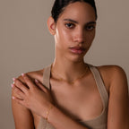 Flower Child Necklace & Bracelet Set in 18K Gold