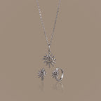 Celestial Sun Jewelry Set in Silver