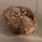 Celestial Sun Jewelry Set in Silver