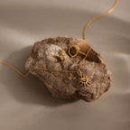 Celestial Sun Jewelry Set in 18K Gold