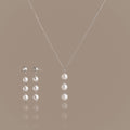 Pearl Cascade Jewelry Set in Silver