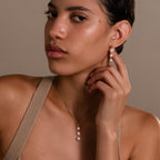 Pearl Cascade Jewelry Set in Silver
