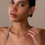 Puff Heart Jewelry Set in Silver