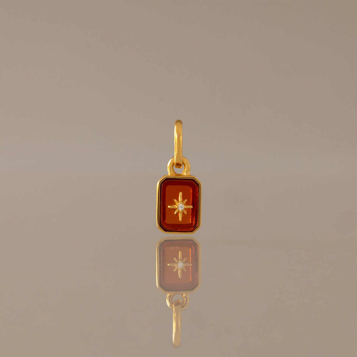 North Star Birthstone Charm