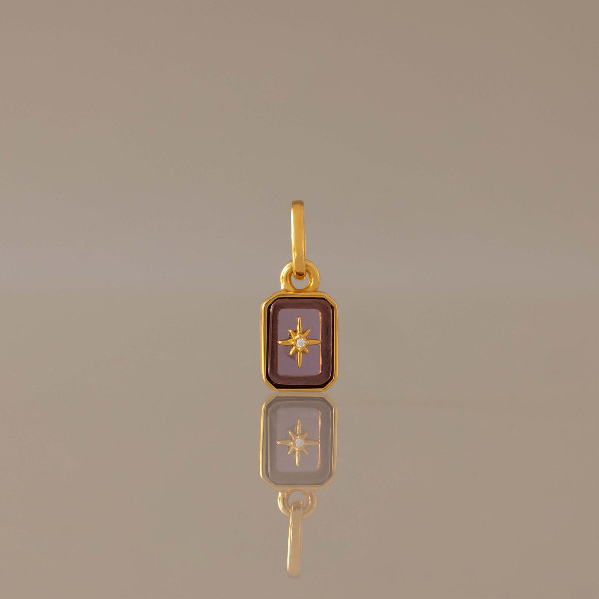 North Star Amethyst Charm