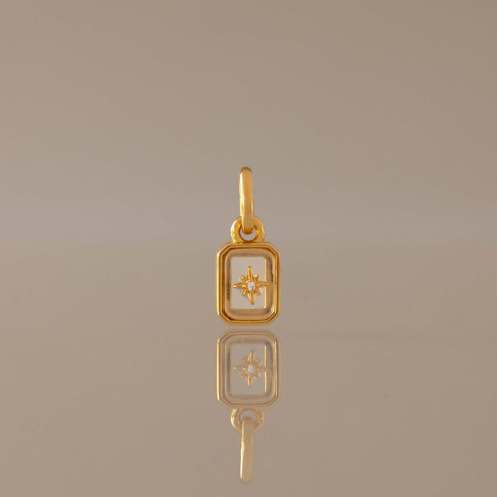 North Star Birthstone Charm