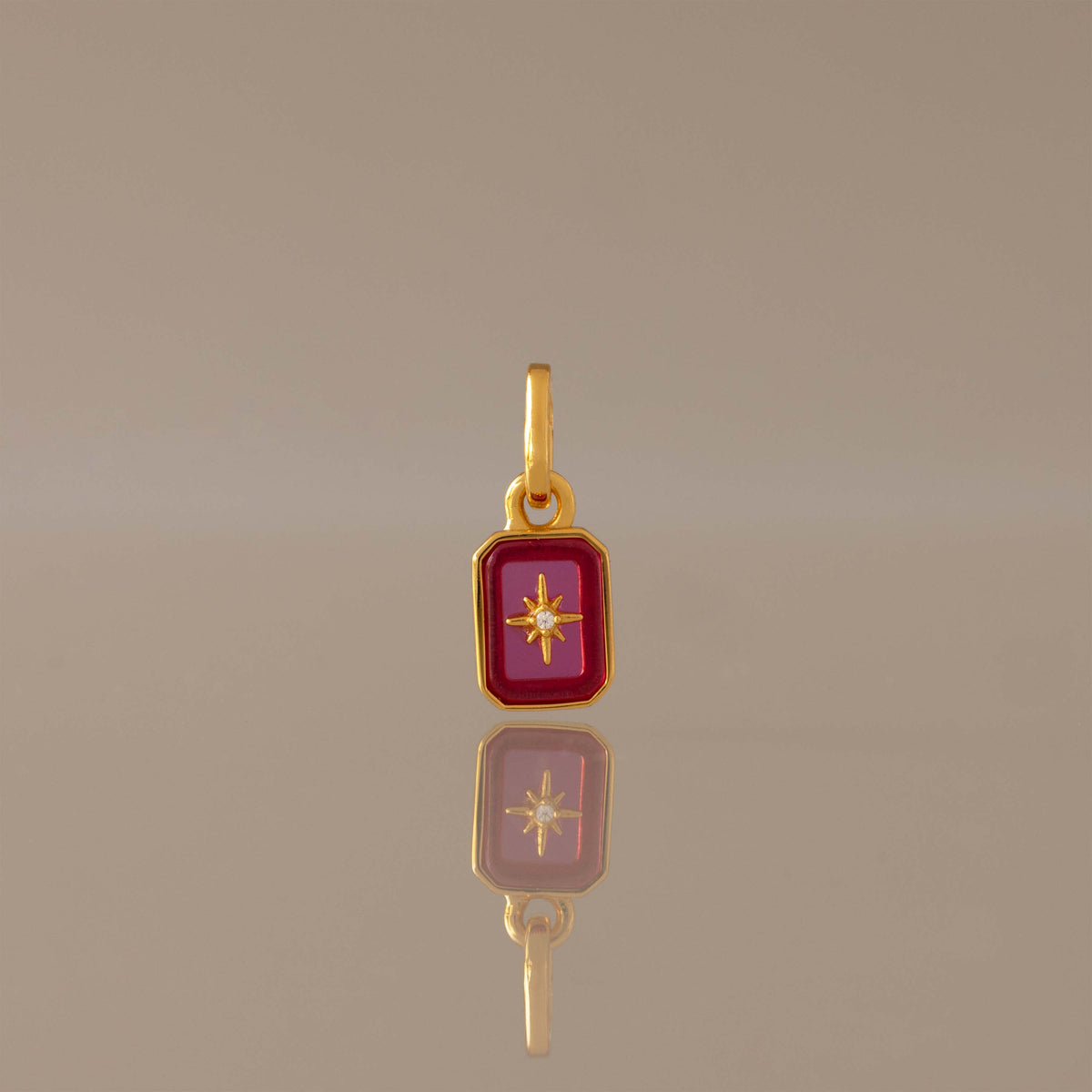 North Star Birthstone Charm