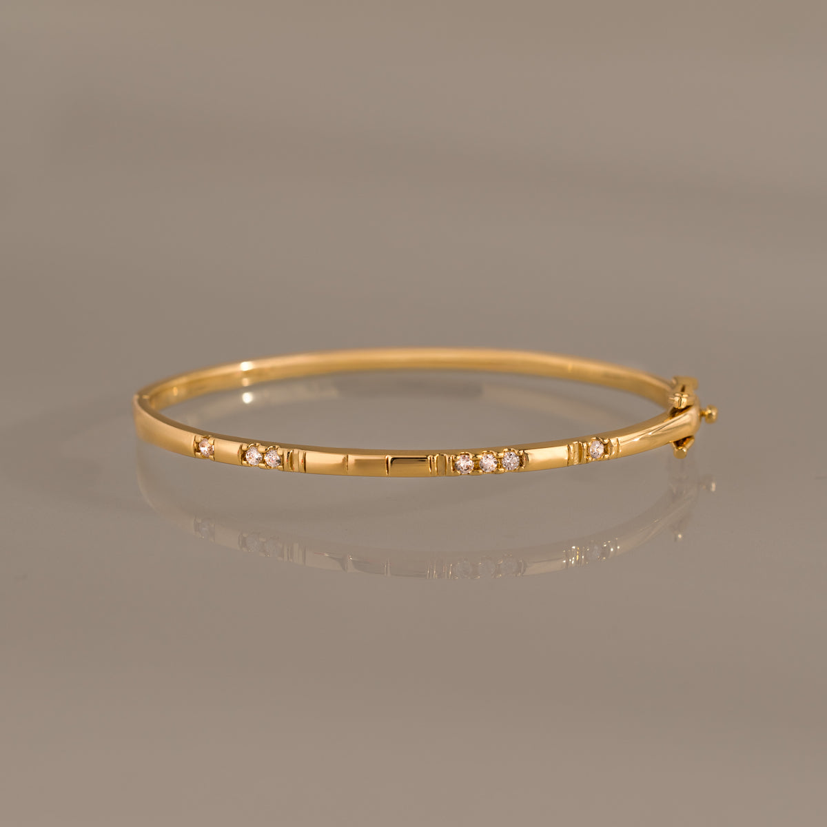 Love Morse Code Diamond Bangle
