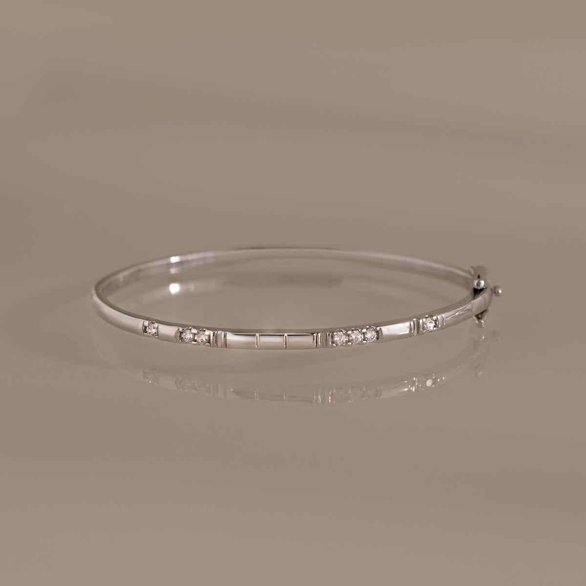 Love Morse Code Diamond Bangle