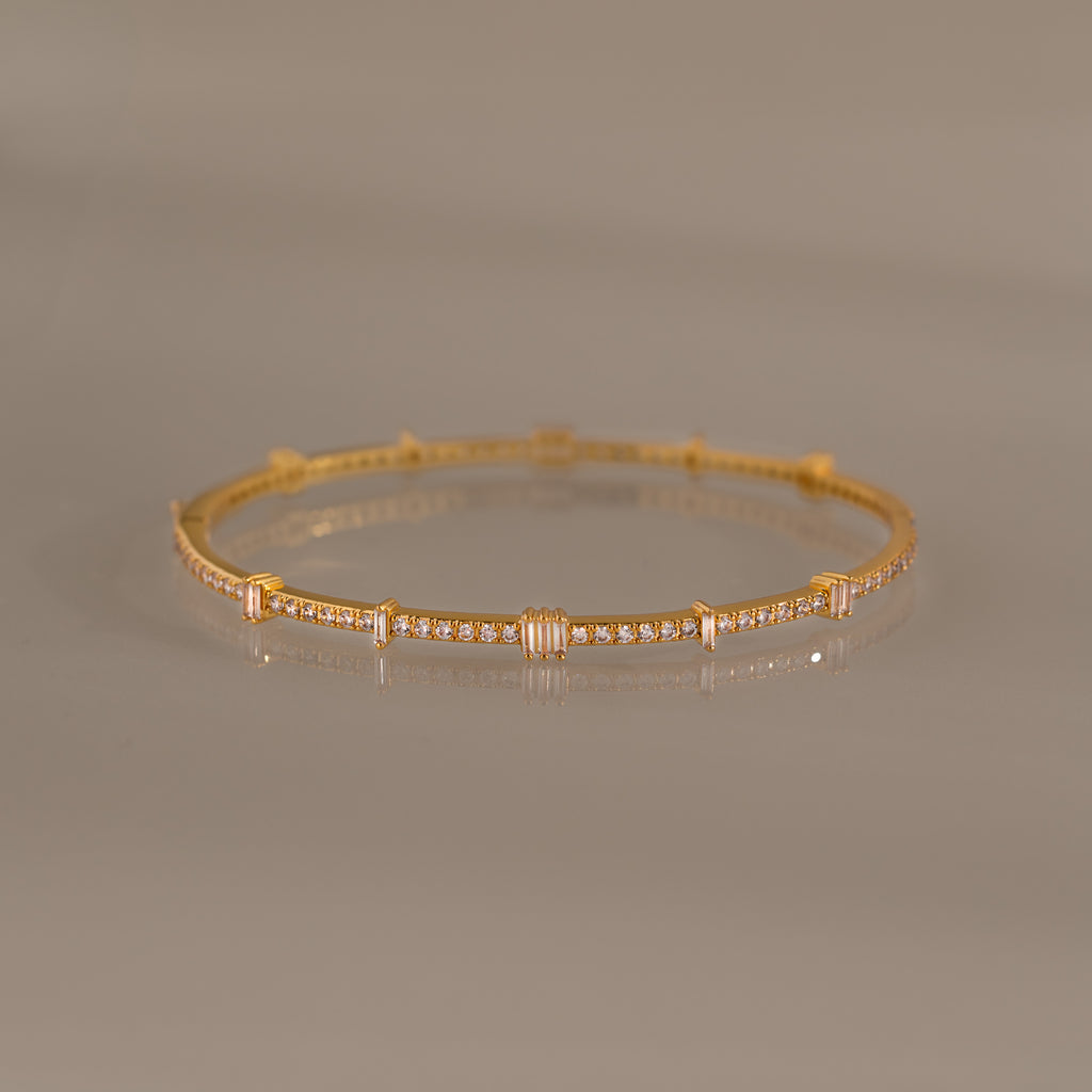 Diamond Baguette Tennis Bangle