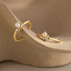 Pearl Diamond Ear Cuffs in 18K Gold