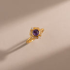 Celestial Alexandrite Halo Ring