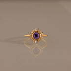 Celestial Alexandrite Halo Ring
