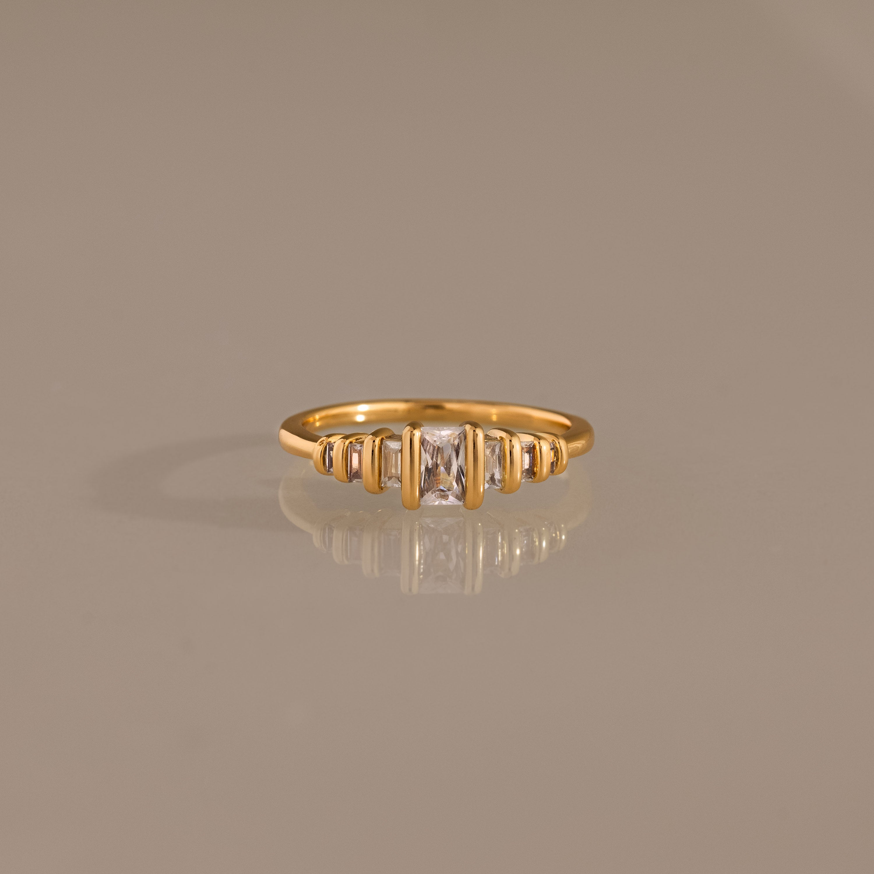Art Deco Prism Ring