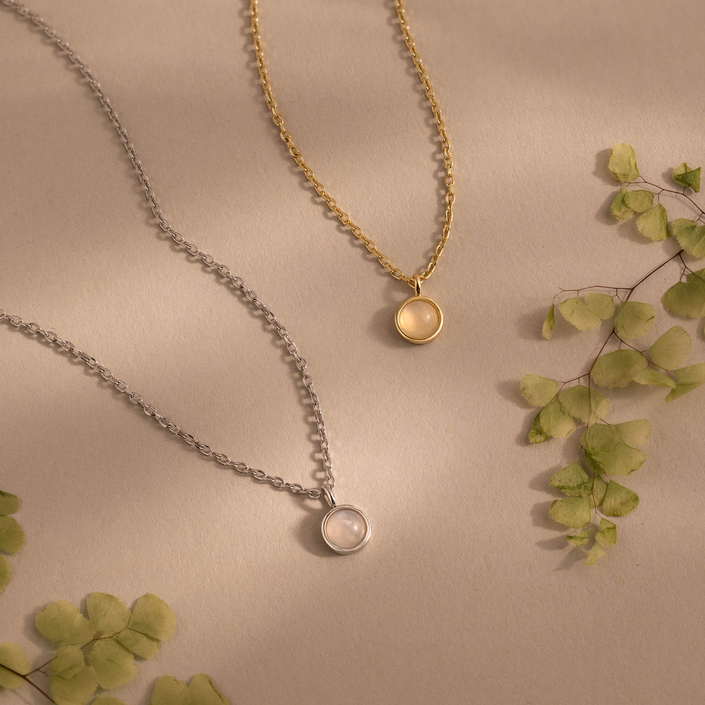 Moonstone Charm Necklace