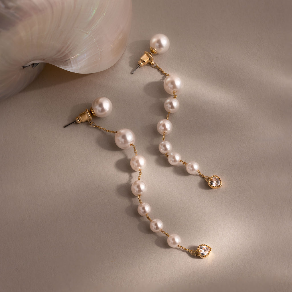 Waterfall Pearl Earrings
