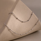 Satellite Cable Necklace in Silver
