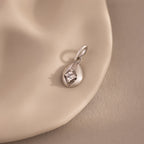 Nova Diamond Charm in Silver