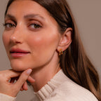 Bold Duo Hoops in 18K Gold