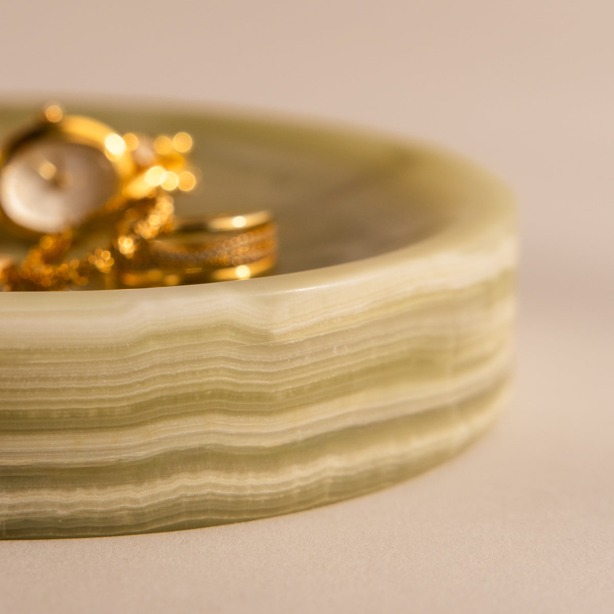 Green Onyx Jewelry Dish