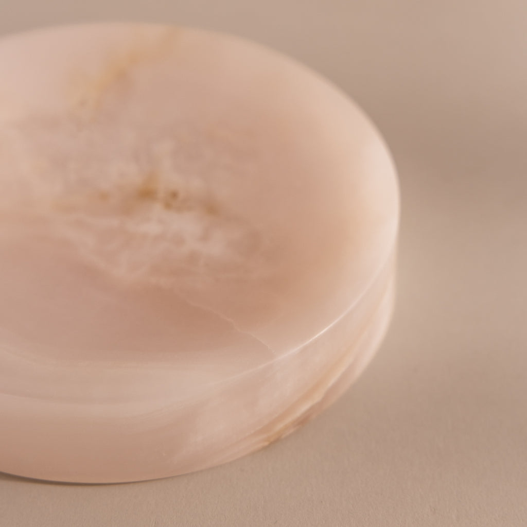 Pink Onyx Jewelry Dish