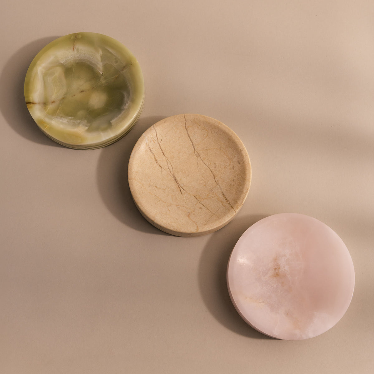 Beige Marble Jewelry Dish