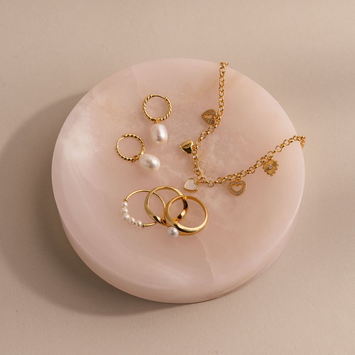 Pink Onyx Jewelry Dish