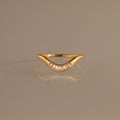 Crescent Wave Diamond Band